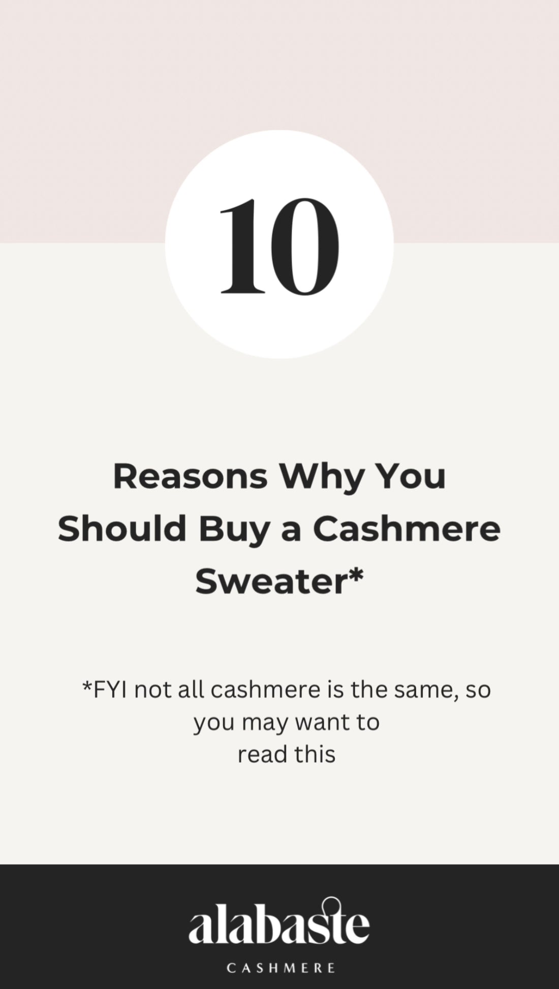 10 Reasons why you should buy a cashmere sweater