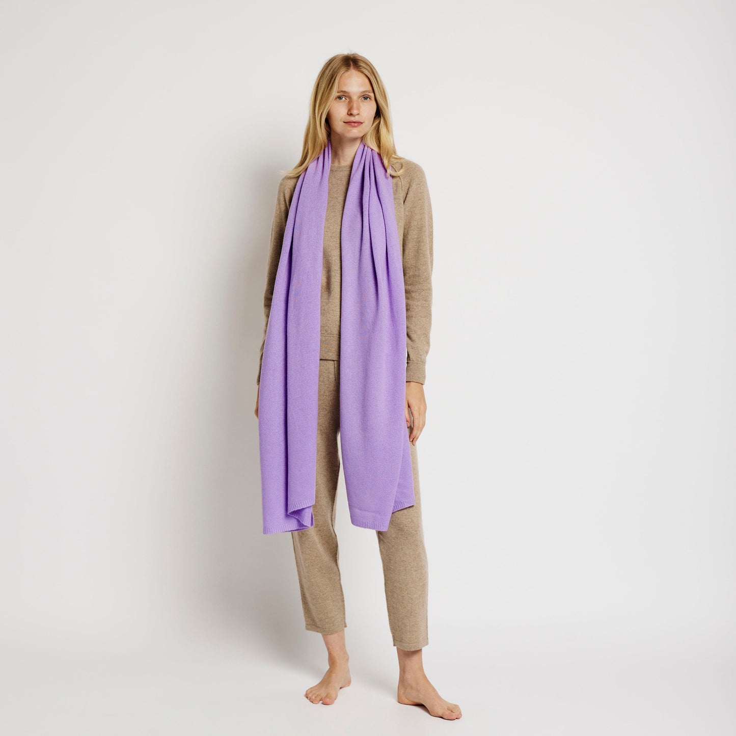 Alabaste-UK Scarf Lavendula Cashmere Scarf