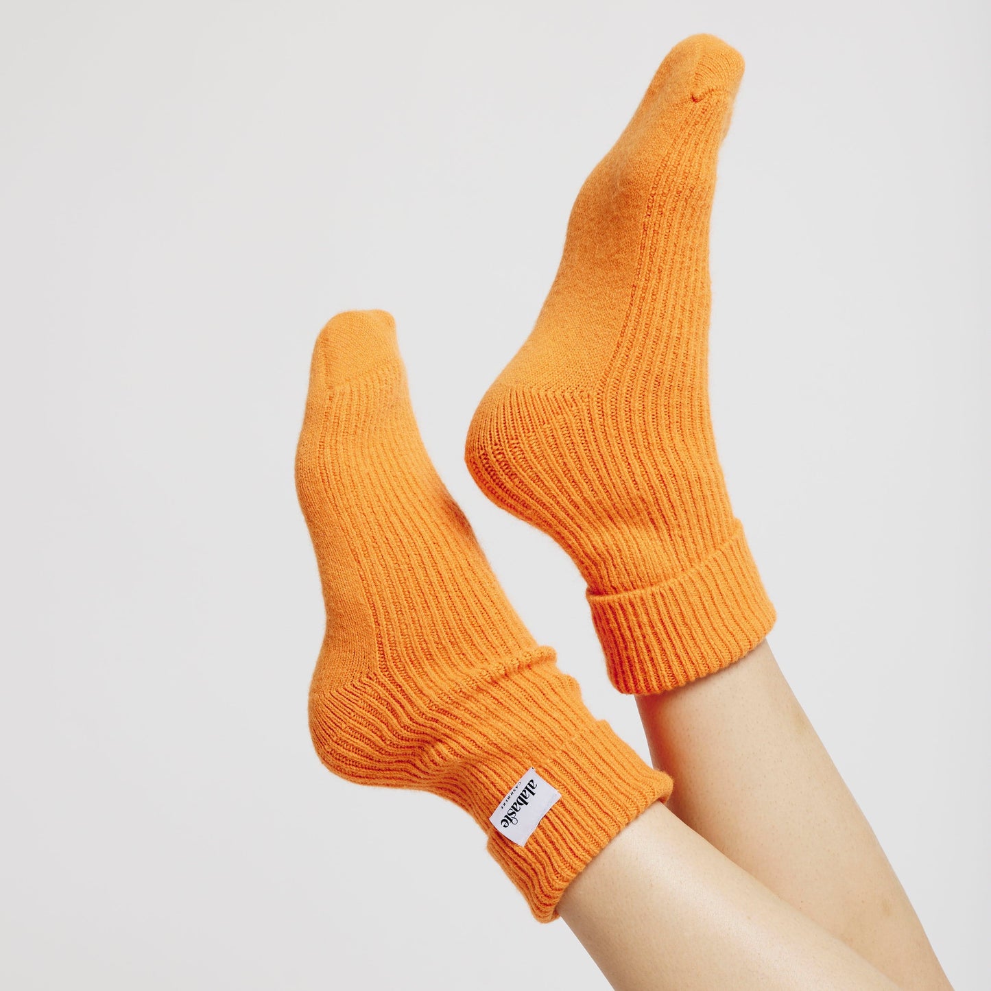 Alabaste-UK Neon Orange Socks